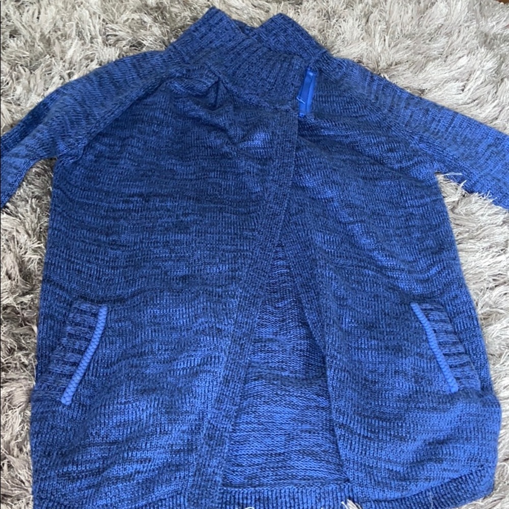 Blue cardigan